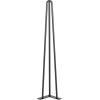 imageHappybuy Hairpin Table Legs 24quot Black Set of 4 Desk Legs 880lbs Load Capacity Each 220lbs Hairpin Desk Legs 3 Rods for Bench Desk Dining End Table Chairs Carbon Steel DIY Heavy Duty Furniture Legs30 Inch