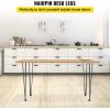 imageHappybuy Hairpin Table Legs 24quot Black Set of 4 Desk Legs 880lbs Load Capacity Each 220lbs Hairpin Desk Legs 3 Rods for Bench Desk Dining End Table Chairs Carbon Steel DIY Heavy Duty Furniture Legs26 Inch