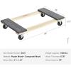imageHardwood Furniture Moving Dolly 30 in x 18 in 4 x 3 PP Swivel Casters Heavy Duty Wooden Mover Dollies Moving Cart with Wheels for Heavy Furniture 1000 lbs Capacity 1 Pack30in x 18in1 Pack