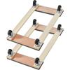 imageHardwood Furniture Moving Dolly 30 in x 18 in 4 x 3 PP Swivel Casters Heavy Duty Wooden Mover Dollies Moving Cart with Wheels for Heavy Furniture 1000 lbs Capacity 1 Pack30in x 18in 2 Pack