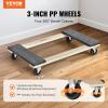 imageHardwood Furniture Moving Dolly 30 in x 18 in 4 x 3 PP Swivel Casters Heavy Duty Wooden Mover Dollies Moving Cart with Wheels for Heavy Furniture 1000 lbs Capacity 1 Pack30in x 18in1 Pack