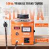 imageVEVOR Auto Variable Voltage Transformer 500VA 384 Amp 110V Input 0130V Output AC Voltage Regulator with LCD Display 4 Extra Fuses Thermal Control Switch for Home Industrial OfficePointer Dials