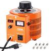 imageVEVOR Auto Variable Voltage Transformer 500VA 384 Amp 110V Input 0130V Output AC Voltage Regulator with LCD Display 4 Extra Fuses Thermal Control Switch for Home Industrial OfficePointer Dials