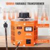 imageVEVOR Auto Variable Voltage Transformer 500VA 384 Amp 110V Input 0130V Output AC Voltage Regulator with LCD Display 4 Extra Fuses Thermal Control Switch for Home Industrial OfficePointer Dials