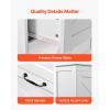 imageVEVOR Bathroom Floor Cabinet 4Tier Wooden Storage Organizer with 2 Doors 2 Drawers and Adjustable Shelf Modern Home Furniture Freestanding Cupboard for KitchenLiving RoomEntryway Use White2 Doors  2 Drawers