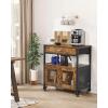 imageVEVOR Buffet Cabinet 315 Inch Sideboard Storage Cabinet with Magnetic Doors Farmhouse Coffee Bar Cabinet for Hallway Entryway Living Room or Kitchen24 Inch