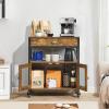 imageVEVOR Buffet Cabinet 315 Inch Sideboard Storage Cabinet with Magnetic Doors Farmhouse Coffee Bar Cabinet for Hallway Entryway Living Room or Kitchen24 Inch