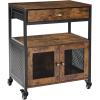 imageVEVOR Buffet Cabinet 315 Inch Sideboard Storage Cabinet with Magnetic Doors Farmhouse Coffee Bar Cabinet for Hallway Entryway Living Room or Kitchen24 Inch