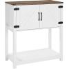 imageVEVOR Buffet Cabinet 315 Inch Sideboard Storage Cabinet with Magnetic Doors Farmhouse Coffee Bar Cabinet for Hallway Entryway Living Room or Kitchen315 Inch