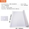 imageVEVOR Clear Table Cover Protector 48 inch1230 mm Round Table Cover 15 mm Thick PVC Plastic Tablecloth Waterproof Desktop Protector for Writing Desk Coffee Table Dining Room Table60 x 36 Oblong