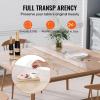 imageVEVOR Clear Table Cover Protector 48 inch1230 mm Round Table Cover 15 mm Thick PVC Plastic Tablecloth Waterproof Desktop Protector for Writing Desk Coffee Table Dining Room Table48 x 48 Square