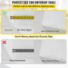 imageVEVOR Clear Table Cover Protector 48 inch1230 mm Round Table Cover 15 mm Thick PVC Plastic Tablecloth Waterproof Desktop Protector for Writing Desk Coffee Table Dining Room Table96 x 46 Rectangular