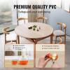 imageVEVOR Clear Table Cover Protector 48 inch1230 mm Round Table Cover 15 mm Thick PVC Plastic Tablecloth Waterproof Desktop Protector for Writing Desk Coffee Table Dining Room Table42 Round