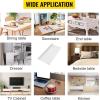 imageVEVOR Clear Table Cover Protector 48 inch1230 mm Round Table Cover 15 mm Thick PVC Plastic Tablecloth Waterproof Desktop Protector for Writing Desk Coffee Table Dining Room Table84 x 42 Rectangular