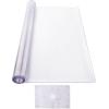 imageVEVOR Clear Table Cover Protector 48 inch1230 mm Round Table Cover 15 mm Thick PVC Plastic Tablecloth Waterproof Desktop Protector for Writing Desk Coffee Table Dining Room Table48 x 24 Oblong