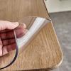 imageVEVOR Clear Table Cover Protector 48 inch1230 mm Round Table Cover 15 mm Thick PVC Plastic Tablecloth Waterproof Desktop Protector for Writing Desk Coffee Table Dining Room Table100 x 45 Rectangular