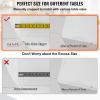 imageVEVOR Clear Table Cover Protector 48 inch1230 mm Round Table Cover 15 mm Thick PVC Plastic Tablecloth Waterproof Desktop Protector for Writing Desk Coffee Table Dining Room Table100 x 45 Rectangular