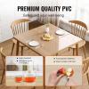 imageVEVOR Clear Table Cover Protector 48 inch1230 mm Round Table Cover 15 mm Thick PVC Plastic Tablecloth Waterproof Desktop Protector for Writing Desk Coffee Table Dining Room Table36 x 36 Square