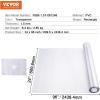 imageVEVOR Clear Table Cover Protector 48 inch1230 mm Round Table Cover 15 mm Thick PVC Plastic Tablecloth Waterproof Desktop Protector for Writing Desk Coffee Table Dining Room Table96 x 24 Rectangular