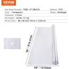 imageVEVOR Clear Table Cover Protector 48 inch1230 mm Round Table Cover 15 mm Thick PVC Plastic Tablecloth Waterproof Desktop Protector for Writing Desk Coffee Table Dining Room Table48 x 36 Oblong