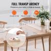 imageVEVOR Clear Table Cover Protector 48 inch1230 mm Round Table Cover 15 mm Thick PVC Plastic Tablecloth Waterproof Desktop Protector for Writing Desk Coffee Table Dining Room Table48 x 36 Oblong