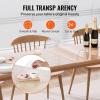imageVEVOR Clear Table Cover Protector 48 inch1230 mm Round Table Cover 15 mm Thick PVC Plastic Tablecloth Waterproof Desktop Protector for Writing Desk Coffee Table Dining Room Table96 x 42 Oblong