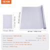 imageVEVOR Clear Table Cover Protector 48 inch1230 mm Round Table Cover 15 mm Thick PVC Plastic Tablecloth Waterproof Desktop Protector for Writing Desk Coffee Table Dining Room Table48 x 24 Rectangular