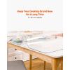 imageVEVOR Clear Table Cover Protector 48 inch1230 mm Round Table Cover 15 mm Thick PVC Plastic Tablecloth Waterproof Desktop Protector for Writing Desk Coffee Table Dining Room Table80 x 42 Rectangular