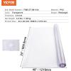 imageVEVOR Clear Table Cover Protector 48 inch1230 mm Round Table Cover 15 mm Thick PVC Plastic Tablecloth Waterproof Desktop Protector for Writing Desk Coffee Table Dining Room Table48 x 24 Oblong