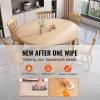 imageVEVOR Clear Table Cover Protector 48 inch1230 mm Round Table Cover 15 mm Thick PVC Plastic Tablecloth Waterproof Desktop Protector for Writing Desk Coffee Table Dining Room Table42 Round