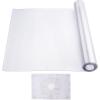 imageVEVOR Clear Table Cover Protector 48 inch1230 mm Round Table Cover 15 mm Thick PVC Plastic Tablecloth Waterproof Desktop Protector for Writing Desk Coffee Table Dining Room Table96 x 42 Oblong