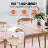 imageVEVOR Clear Table Cover Protector 48 inch1230 mm Round Table Cover 15 mm Thick PVC Plastic Tablecloth Waterproof Desktop Protector for Writing Desk Coffee Table Dining Room Table48 x 24 Oblong