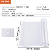 imageVEVOR Clear Table Cover Protector 48 inch1230 mm Round Table Cover 15 mm Thick PVC Plastic Tablecloth Waterproof Desktop Protector for Writing Desk Coffee Table Dining Room Table32 x 16 Rectangular