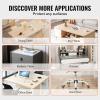 imageVEVOR Clear Table Cover Protector 48 inch1230 mm Round Table Cover 15 mm Thick PVC Plastic Tablecloth Waterproof Desktop Protector for Writing Desk Coffee Table Dining Room Table48 x 48 Square
