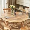 imageVEVOR Clear Table Cover Protector 48 inch1230 mm Round Table Cover 15 mm Thick PVC Plastic Tablecloth Waterproof Desktop Protector for Writing Desk Coffee Table Dining Room Table42 Round