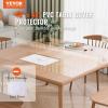 imageVEVOR Clear Table Cover Protector 48 inch1230 mm Round Table Cover 15 mm Thick PVC Plastic Tablecloth Waterproof Desktop Protector for Writing Desk Coffee Table Dining Room Table48 x 48 Square
