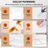 imageVEVOR Clear Table Cover Protector 48 inch1230 mm Round Table Cover 15 mm Thick PVC Plastic Tablecloth Waterproof Desktop Protector for Writing Desk Coffee Table Dining Room Table100 x 45 Rectangular