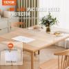 imageVEVOR Clear Table Cover Protector 48 inch1230 mm Round Table Cover 15 mm Thick PVC Plastic Tablecloth Waterproof Desktop Protector for Writing Desk Coffee Table Dining Room Table60 x 36 Oblong