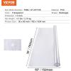 imageVEVOR Clear Table Cover Protector 48 inch1230 mm Round Table Cover 15 mm Thick PVC Plastic Tablecloth Waterproof Desktop Protector for Writing Desk Coffee Table Dining Room Table60 x 30 Oblong