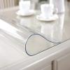 imageVEVOR Clear Table Cover Protector 48 inch1230 mm Round Table Cover 15 mm Thick PVC Plastic Tablecloth Waterproof Desktop Protector for Writing Desk Coffee Table Dining Room Table96 x 42 Rectangular