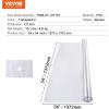 imageVEVOR Clear Table Cover Protector 48 inch1230 mm Round Table Cover 15 mm Thick PVC Plastic Tablecloth Waterproof Desktop Protector for Writing Desk Coffee Table Dining Room Table54 x 54 Square