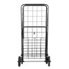 imageVEVOR Folding Shopping Cart with Removable Waterproof Liner 210LBS Large Capacity Jumbo Grocery Cart with Dual Basket 360 Swivel Wheels Dense Metal Mesh Base Heavy Duty Utility Cart for ShoppingLARGE