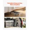 imageVEVOR Furniture Dolly 551 lbs Load Capacity Furniture Moving Dollies with 4 TPR Silent Wheels Rectangle Multifunctional Flat Dolly for Piano Furniture Couch Washing Machine Fridge 2 Pack Black226in x 114in