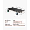 imageVEVOR Furniture Dolly 551 lbs Load Capacity Furniture Moving Dollies with 4 TPR Silent Wheels Rectangle Multifunctional Flat Dolly for Piano Furniture Couch Washing Machine Fridge 2 Pack Black226in x 114in