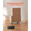 imageVEVOR Furniture Dolly 551 lbs Load Capacity Furniture Moving Dollies with 4 TPR Silent Wheels Rectangle Multifunctional Flat Dolly for Piano Furniture Couch Washing Machine Fridge 2 Pack Black226in x 114in
