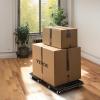 imageVEVOR Furniture Moving Dolly 16 x 11in 500 lbs Capacity Furniture Movers Dollies 4 Wheels Portable Moving Rollers Heavy Duty Interlocking Small Flat Dolly Cart for Heavy Furniture 2 Pack Black