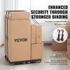 imageVEVOR Furniture Moving Dolly 16 x 11in 500 lbs Capacity Furniture Movers Dollies 4 Wheels Portable Moving Rollers Heavy Duty Interlocking Small Flat Dolly Cart for Heavy Furniture 2 Pack Black