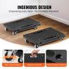 imageVEVOR Furniture Moving Dolly 16 x 11in 500 lbs Capacity Furniture Movers Dollies 4 Wheels Portable Moving Rollers Heavy Duty Interlocking Small Flat Dolly Cart for Heavy Furniture 2 Pack Black