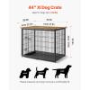imageVEVOR Furniture Style Dog Crate with Storage 41 inch Dog Crate Furniture Large Breed with Double Doors Wooden Dog Cage for LargeMedium Dog Indoor Hold up to 70 lbs Rustic BrownXXL44