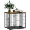 imageVEVOR Furniture Style Dog Crate with Storage 41 inch Dog Crate Furniture Large Breed with Double Doors Wooden Dog Cage for LargeMedium Dog Indoor Hold up to 70 lbs Rustic BrownS27